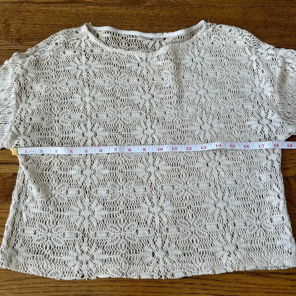 White Crochet Blouse- Boho Blouse - Picture 2 of 8
